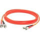 AddOn 2m ST (Male) to ST (Male) Yellow OM1 Duplex Plenum-Rated Fiber Patch Cable - 100% compatible and guaranteed to work - TAA Compliance ADD-ST-ST-2M6MMFP