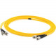 AddOn 3m ST (Male) to ST (Male) Yellow OS1 Simplex Fiber OFNR (Riser-Rated) Patch Cable - 100% compatible and guaranteed to work - TAA Compliance ADD-ST-ST-3MS9SMF