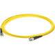 AddOn Fiber Optic Simplex Patch Network Cable - 118.11 ft Fiber Optic Network Cable for Network Device - First End: 1 x ST Male Network - Second End: 1 x ST Male Network - Patch Cable - OFNR - 9/125 &micro;m - Yellow - 1 ADD-ST-ST-36MS9SMF