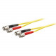 AddOn 10m ST (Male) to ST (Male) Yellow OS1 Duplex Fiber OFNR (Riser-Rated) Patch Cable - 100% compatible and guaranteed to work - TAA Compliance ADD-ST-ST-10M9SMF