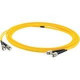 AddOn 40m ST (Male) to ST (Male) Yellow OS1 Duplex Fiber OFNR (Riser-Rated) Patch Cable - 100% compatible and guaranteed to work ADD-ST-ST-40M9SMF