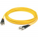 AddOn 64m ST (Male) to ST (Male) Straight Yellow OS2 Duplex Plenum Fiber Patch Cable - 209.97 ft Fiber Optic Network Cable for Network Device - First End: 2 x ST Male Network - Second End: 2 x ST Male Network - Patch Cable - Plenum - 9/125 &micro;m - 