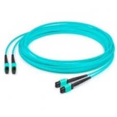 AddOn Fiber Optic Trunk Network Cable - 42.70 ft Fiber Optic Network Cable for Network Device - First End: 2 x MPO Female Network - Second End: 2 x MPO Female Network - Trunk Cable - OFNR - 50/125 &micro;m - Aqua - 1 Pack ADD-TC-13M24-2MPF4