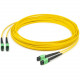 AddOn 15m MPO (Female) to MPO (Female) 24-strand Yellow OS1 Straight Fiber Trunk Cable - 100% compatible and guaranteed to work - RoHS, TAA Compliance ADD-TC-15M24-2MPF1