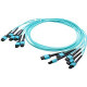 AddOn 1m 6xMPO (Female) to 6xMPO (Female) 72-strand Aqua OM3 Straight Fiber Trunk Cable - 100% compatible and guaranteed to work ADD-TC-1M72-6MPF3