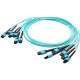 AddOn 3m 6xMPO (Female) to 6xMPO (Female) 72-strand Aqua OM3 Straight Fiber Trunk Cable - 100% compatible and guaranteed to work ADD-TC-3M72-6MPF3