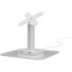 CTA Digital Desk Mount for Speaker, Smartphone, Enclosure - White - 75 x 75, 100 x 100 VESA Standard ADD-USBPOSW
