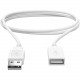 CTA Digital 6-Foot Male to Female USB 2.0 Cable (White) - 6 ft USB Data Transfer Cable for MAC, PC - First End: 1 x Type A Male USB - Second End: 1 x Type A Female USB - Extension Cable - Shielding - White - 1 ADD-USBW