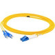 AddOn 1m LC (Male) to USC (Male) Yellow OS1 Duplex Fiber OFNR (Riser-Rated) Patch Cable - 100% compatible and guaranteed to work ADD-USC-LC-1M9SMF