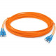 AddOn 10m SC (Male) to SC (Male) Orange OM2 Duplex Fiber OFNR (Riser-Rated) Patch Cable - 100% compatible and guaranteed to work ADDSCSC10M5OM2