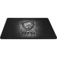 Micro-Star International  MSI AGILITY GD20 Gaming Mousepad - Micro-Textured - 0.20" x 8.66" x 12.60" Dimension - Black - Natural Rubber Base - Anti-slip, Friction Resistant, Shock Absorbing AGILITY GD20
