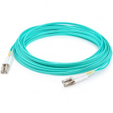 AddOn 2m AJ835A Compatible LC (Male) to LC (Male) Aqua OM3 Duplex Fiber OFNR (Riser-Rated) Patch Cable - 100% compatible and guaranteed to work - TAA Compliance AJ835A-AO