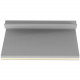 Panduit AJC12-A-C J Clip - Light Gray - 100 Pack - Polyvinyl Chloride (PVC), Rubber - TAA Compliance AJC12-A-C