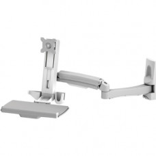 Amer Mounting Arm for Monitor, Keyboard, Mouse - TAA Compliant - 24" Screen Support - 23.15 lb Load Capacity AMR1AWSL