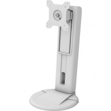 Amer Mounts Single Flat Panel Monitor Stand With VESA Mounting Support - Up to 27" Screen Support - 17.64 lb Load Capacity - 17.7" Height x 8.7" Width x 9.7" Depth - Aluminum, Plastic, Steel - White AMR1S-W