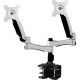 Amer Mounts Dual Articulating Monitor Arm. Supports two 15"-26" LCD/LED Flat Panel Screens - Supports up to 22lb monitors, +90/- 20 degree tilt and VESA 75/100 - TAA Compliance AMR2AC