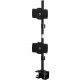 Amer Mounts Clamp Based Hex Monitor Mount for six 15"-24" LCD/LED Flat Panel Screens Vertical Clamp Based Dual Monitor Mount for two 24"-32" LCD/LED Flat Panels - Supports up to 26.5lb monitors, +/- 20 degree tilt, and VESA 75/100 - TA