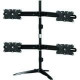 Amer Quad Monitor Stand Mount Max 32" - Up to 32" Screen Support - 105.82 lb Load Capacity - 38" Height x 42" Width x 12.9" Depth - Desktop - Aluminum Alloy, Plastic, Steel - TAA Compliant AMR4S32
