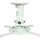 Amer Mounts Universal Ceiling Projector Mount - White - Supports up to 30lb load, 360 degree rotation, 180 degree tilt AMRP100