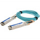 AddOn Fiber Optic Network Cable - 3.28 ft Fiber Optic Network Cable for Network Device, Transceiver - First End: 1 x OSFP Network - Second End: 1 x OSFP Network - 400 Gbit/s - Aqua - 1 - TAA Compliant - TAA Compliance AOC-O-O-400G-1M-AO