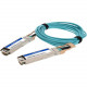 AddOn Fiber Optic Network Cable - 16.40 ft Fiber Optic Network Cable for Network Device, Transceiver - First End: 1 x OSFP Network - Second End: 1 x OSFP Network - 400 Gbit/s - Aqua - 1 - TAA Compliant - TAA Compliance AOC-O-O-400G-5M-AO