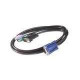 American Power Conversion  APC KVM Cable - HD-15 Male - mini-DIN (PS/2) Male - 12ft AP5254