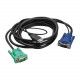 APC - Keyboard / video / mouse (KVM) cable - USB, HD-15 (VGA) (M) to HD-15 (VGA) (M) - 12 ft - black - for P/N: AP5201, AP5202, AP5808, AP5816, KVM1116R AP5822