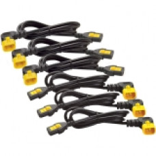 APC - Power cable - IEC 60320 C13 to IEC 60320 C14 - 10 A - 2 ft - 90ÃÂÃÂ° connector - black - Worldwide - for P/N: SCL500RMI1UC, SCL500RMI1UNC, SMTL750RMI2UC, SRT1500RMXLI, SRT1500XLI, SRT2200XLI-KR AP8702R-WW