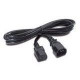 APC - Power cable - IEC 60320 C13 to IEC 60320 C14 - 8 ft - black - for P/N: SCL500RMI1UC, SCL500RMI1UNC, SMTL750RMI2UC, SRT1500RMXLI, SRT1500XLI, SRT2200XLI-KR AP9870