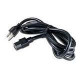 APC - Power cable - NEMA 5-15 (M) to IEC 60320 C13 - AC 120 V - 8 ft - black - for P/N: SCL400RMJ1U, SMX1000C, SMX1500RM2UC, SMX1500RM2UCNC, SMX750C, SMX750CNC AP9893