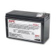 Schneider Electric Sa APC Replacement Battery Cartridge #110 - UPS battery - 1 x battery - lead acid - black - for P/N: BE650G2-CP, BE650G2-FR, BE650G2-GR, BE650G2-IT, BE650G2-SP, BE650G2-UK, BR650MI APCRBC110