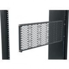 Middle Atlantic Products Mounting Panel, 4 RU, Hinged - Steel - Black - 4U Rack Height - 7" Height - 19" Width - 1.5" Depth APM-4