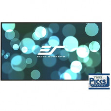 Elite Screens Aeon AUHD Series - 120-inch 16:9, 4K Home Theater Fixed Frame EDGE FREE Borderless Projection Sound Transparent Perforated Weave Projector Screen, AR120H2-AUHD" AR120H2-AUHD