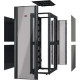APC NetShelter SX Deep Enclosure Without Sides - Rack cabinet - black - 42U - 19" AR3100X609