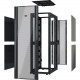 APC NetShelter SX Enclosure Without Sides Without Doors - Rack open frame - black - 48U - 19" AR3107X617