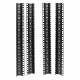 APC NetShelter CX Mini 12U Vertical Mounting Rail Kit - Rack rail kit - black - 12U - for P/N: AR4000MV, AR4000MVX429, AR4000MVX432, NBWL0355A, SMC15002U-BR, SMX3000HV-BR AR4000MV12U