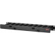 APC Horizontal Cable Manager Single-Sided with Cover - Rack cable management kit - black - 1U - 19" - for P/N: SMTL1000RMI2UC, SMX1000C, SMX1500RM2UC, SMX1500RM2UCNC, SMX750C, SMX750CNC AR8602A
