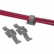 Panduit Adjustable And Releasable Clamp - Gray - 100 Pack - Polypropylene - TAA Compliance ARC.68-A-C14