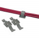 Panduit ARC.68-S6-C Wire Clips - Screw Mount - Natural - Polypropylene - TAA Compliance ARC.68-S6-C