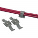 Panduit ARC.68-S6-C14 Wire Clips - Screw Mount - Gray - 100 Pack - Polypropylene - TAA Compliance ARC.68-S6-C14