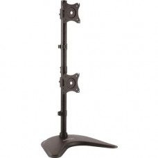 Startech.Com Vertical Dual Monitor Stand - Heavy Duty Steel - Monitors up to 27" - Vesa Monitor - Computer Monitor Stand - Up to 27" Screen Support - 44.20 lb Load Capacity - 32.2" Height x 17.1" Width x 12.4" Depth - Desktop, Fre