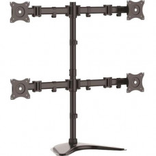 Startech.Com Quad Monitor Stand - Crossbar - Steel - Monitors up to 27"- Vesa Monitor - Computer Monitor Stand - Monitor Arm - Up to 27" Screen Support - 70.55 lb Load Capacity - 32.2" Height x 12.4" Width x 34.8" Depth - Desktop,