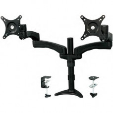 Startech.Com Dual Monitor Stand - Grommet or Desk Mount - Monitors up to 24" - VESA Monitor Stand - Double Monitor Arm - 12" to 24" Screen Support - 60.20 lb Load Capacity - Steel, Plastic - Black ARMDUAL