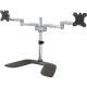Startech.Com Dual Monitor Stand - Articulating Arms - Height Adjustable - For VESA Mount Monitors up to 32" - Steel/Aluminum - Up to 32" Screen Support - 35.27 lb Load Capacity - 21.7" Height x 4.6" Width - Desktop, Freestanding - Stee