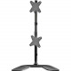 Startech.Com Vertical Dual Monitor Stand - For up to 27" VESA Monitors - Aluminum - Height Adjustable - Tilt - Swivel - Dual Monitor Mount for 2 Monitor Desk Setup - Up to 27" Screen Support - 35.27 lb Load Capacity - 37" Height x 4.5"
