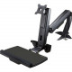 Startech.Com Sit Stand Monitor Arm - Monitor Arm Desk Mount - Sit Stand Workstation - for up to 24in Monitors - VESA Mount - Height Adjustable - 1 Display(s) Supported24" Screen Support - 17.60 lb Load Capacity - TAA Compliance ARMSTSCP1