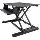 Startech.Com Sit Stand Desk Converter - Large 35in Work Surface - Adjustable Stand up Desk - For Two Monitors up to 24" or One 30" - Work in comfort and enhance productivity by turning your desk into a spacious sit-stand workspace - Sit Standing