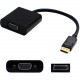 AddOn 8in AS615AA Compatible DisplayPort Male to VGA Female Black Adapter - 100% compatible and guaranteed to work - TAA Compliance AS615AA-AO