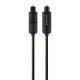 Belkin Fiber Optic Audio Cable - 6 ft Fiber Optic Audio Cable for Audio Device, MacBook Pro, Mac mini, MacBook, Receiver - Toslink Male Digital Audio - Toslink Male Digital Audio - Black - 1 Pack AV10091BT06