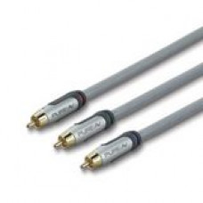 Belkin PureAV Silver Series Component Video Cable - RCA Male - RCA Male - 16ft - White AV51000-16